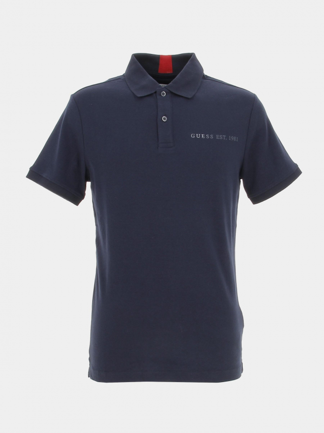 Polo extra slim nolan bleu marine homme - Guess