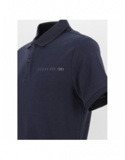 Polo extra slim nolan bleu marine homme - Guess