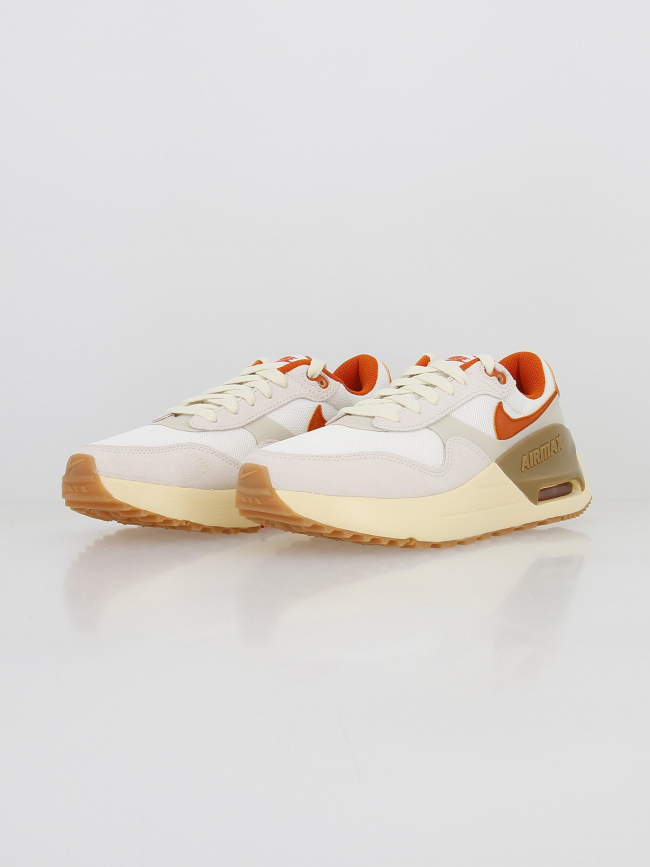 Air max baskets systm blanc orange femme - Nike