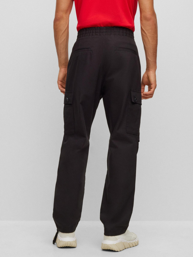 Pantalon cargo droit garlo noir homme - Hugo