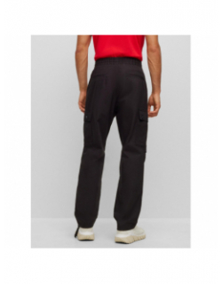 Pantalon cargo droit garlo noir homme - Hugo