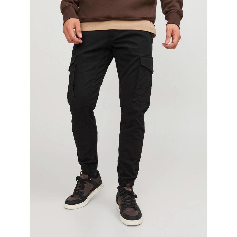 Pantalon cargo paul flake resserré noir homme - Jack & Jones