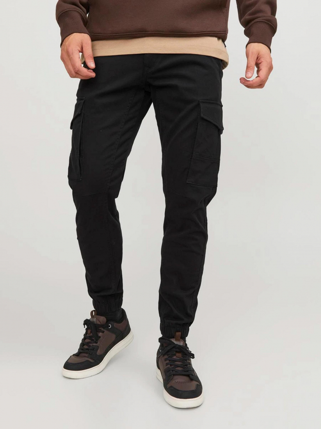 Pantalon cargo paul flake resserré noir homme - Jack & Jones