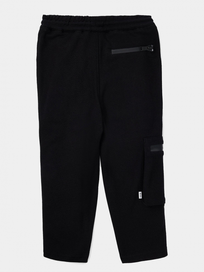 Jogging cargo droit noir garçon - Boss