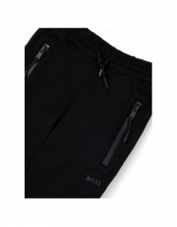 Jogging cargo droit noir garçon - Boss