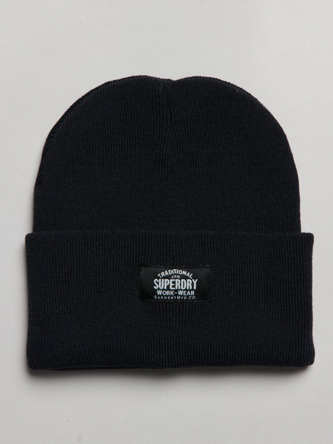 Bonnet classic knitted noir femme - Superdry