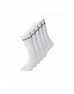 Pack 5 paires de chaussettes basic blanc homme - Jack & Jones