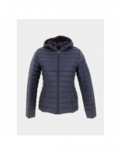 Doudoune légère duvet à capuche chloé bleu marine femme - Jott
