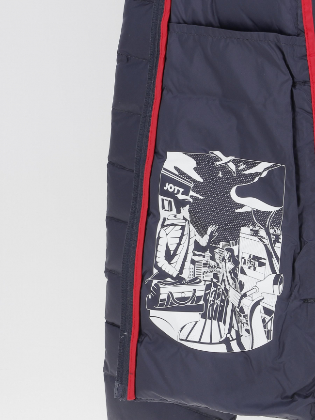 Doudoune légère duvet à capuche chloé bleu marine femme - Jott