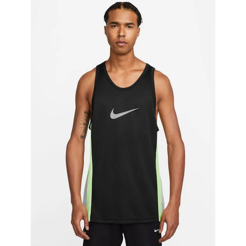 Maillot de basketball icon vert gris noir homme - Nike