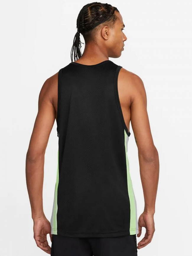 Maillot de basketball icon vert gris noir homme - Nike