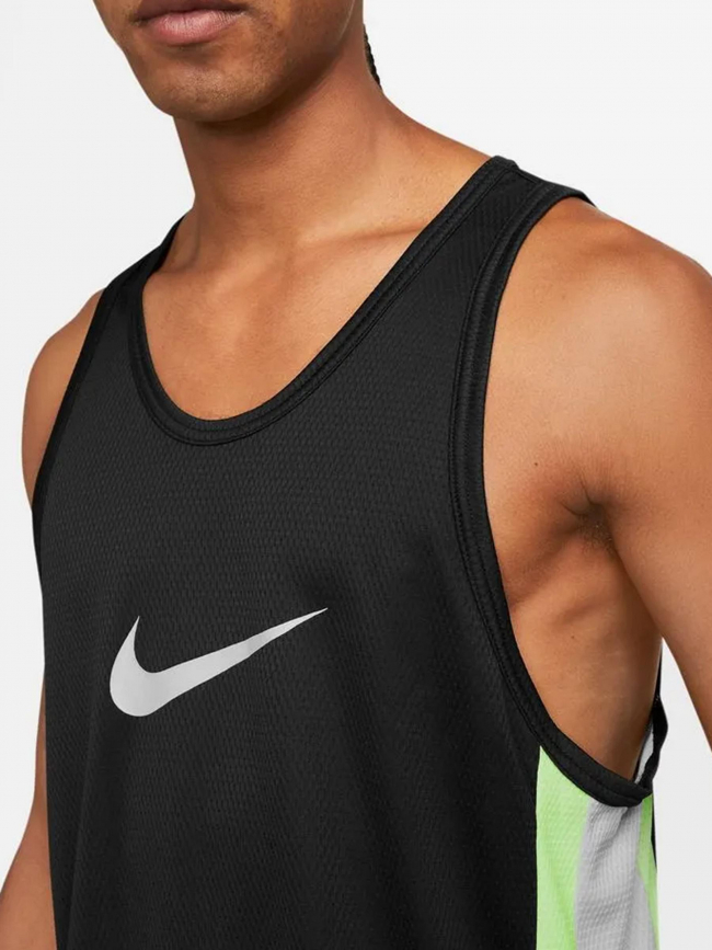 Maillot de basketball icon vert gris noir homme - Nike