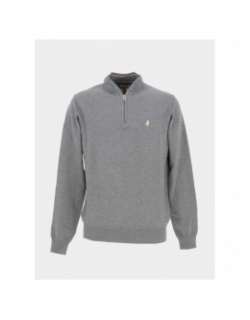 Pull col camionneur laine gris homme - MCS