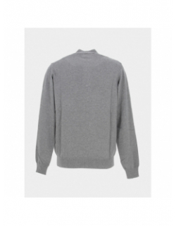 Pull col camionneur laine gris homme - MCS