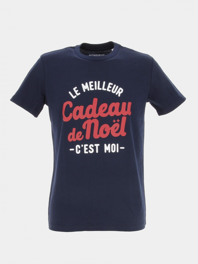 T-shirt cadeau noël bleu marine - Monsieur T-shirt