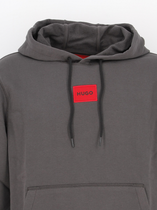 Sweat à capuche daratschi gris anthracite homme - Hugo