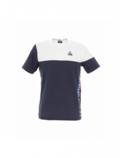 T-shirt bicolore n3 bleu marine homme - Le Coq Sportif