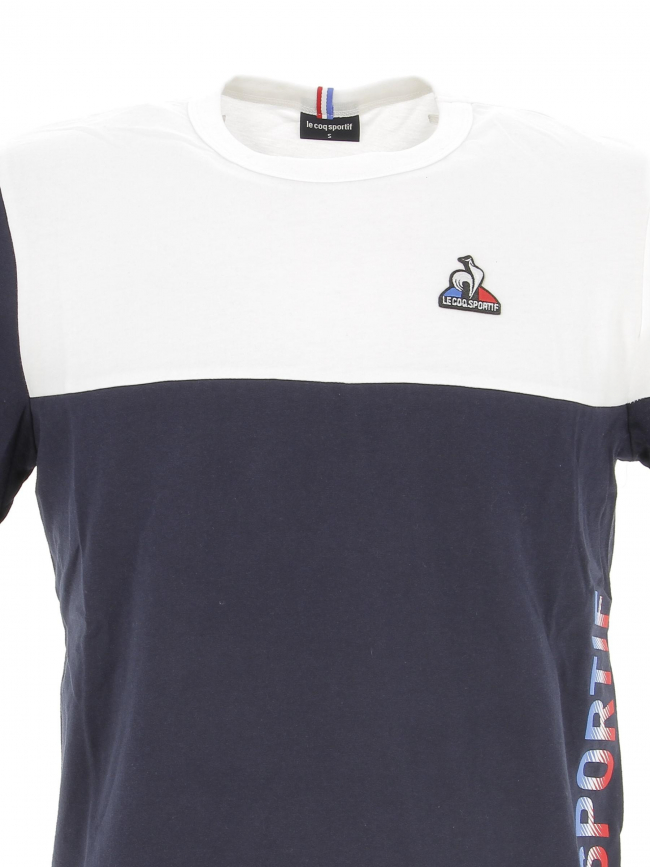 T-shirt bicolore n3 bleu marine homme - Le Coq Sportif