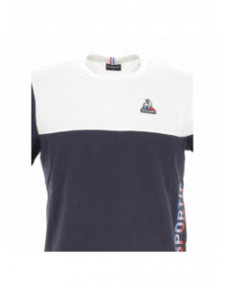 T-shirt bicolore n3 bleu marine homme - Le Coq Sportif