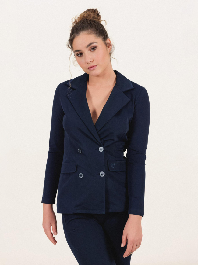 Veste blazer maria bleu marine femme - Hbt