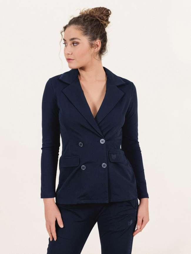 Veste blazer maria bleu marine femme - Hbt