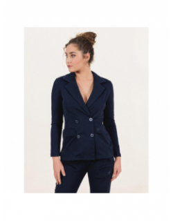 Veste blazer maria bleu marine femme - Hbt