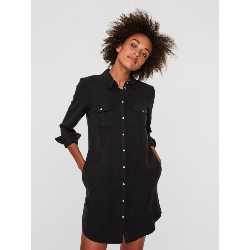 Robe courte fluide silla noir femme - Vero Moda