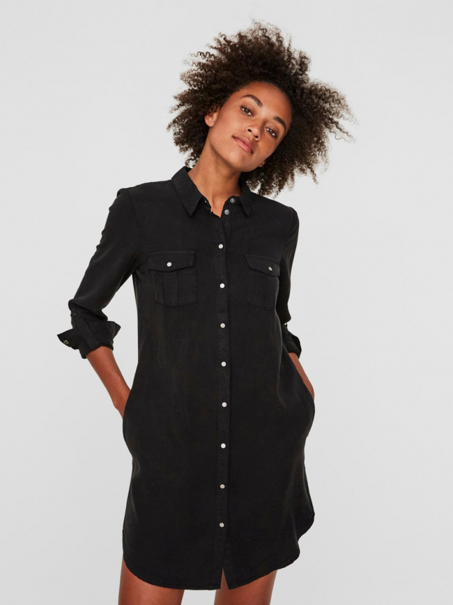 Robe courte fluide silla noir femme - Vero Moda