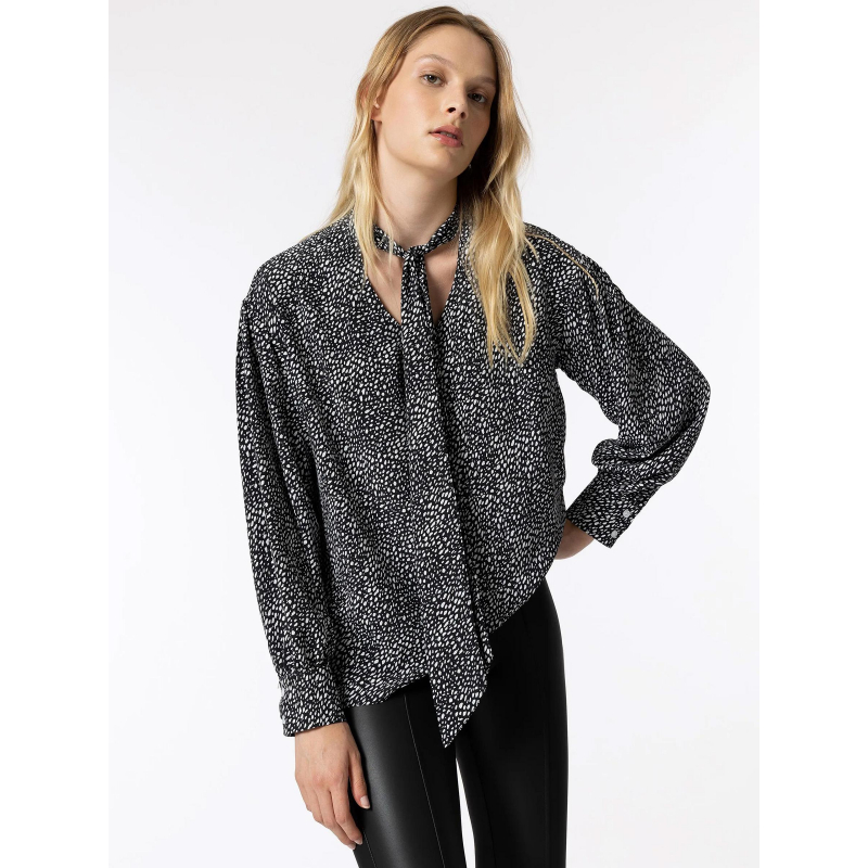 Blouse à pois genevieve noir femme - Tiffosi