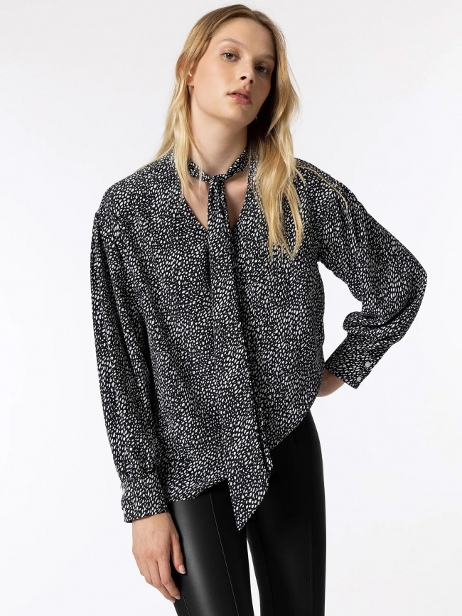 Blouse à pois genevieve noir femme - Tiffosi