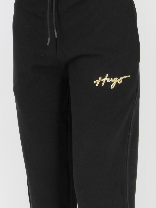 Jogging easy logo doré noir femme - Hugo