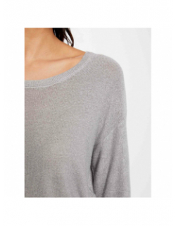 Pull pailleté morika argenté gris femme - Morgan