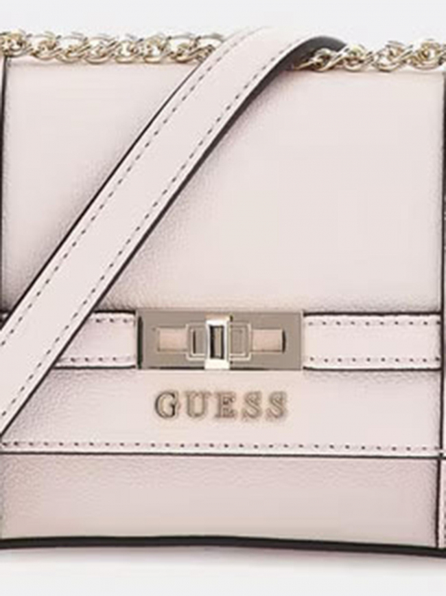 Sac à main bandoulière mini emilee rose femme - Guess