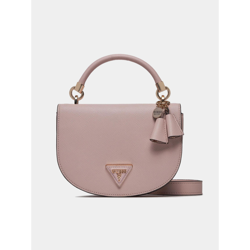 Sac bandoulière mini gizele rose femme - Guess