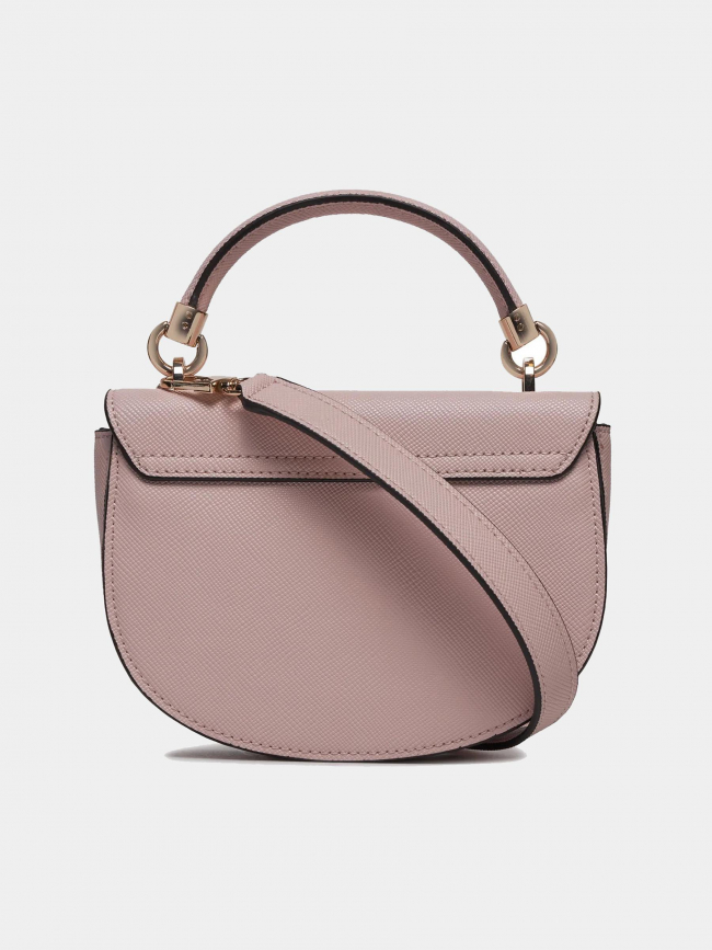 Sac bandoulière mini gizele rose femme - Guess