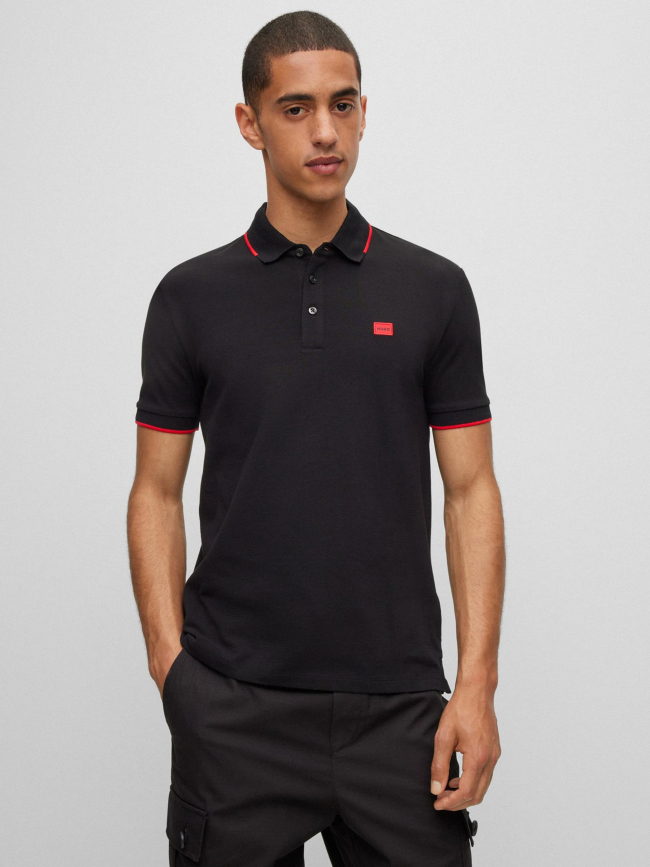 Polo deresino noir homme - Hugo