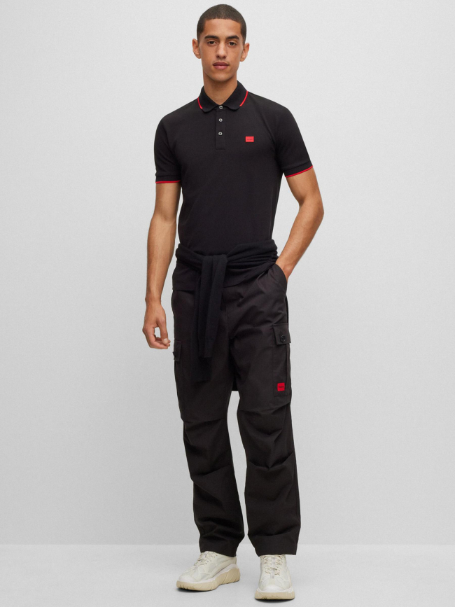 Polo deresino noir homme - Hugo