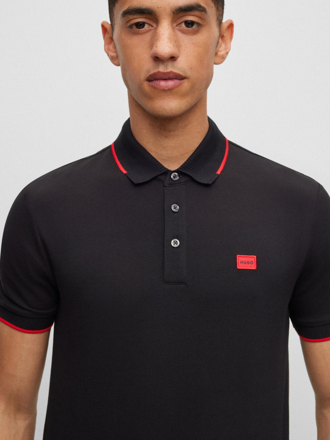 Polo deresino noir homme - Hugo