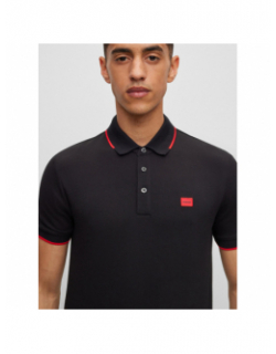 Polo deresino noir homme - Hugo