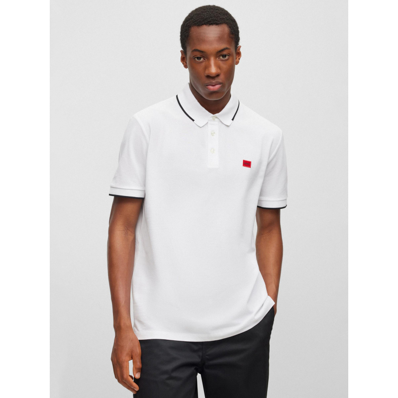 Polo deresino blanc homme - Hugo