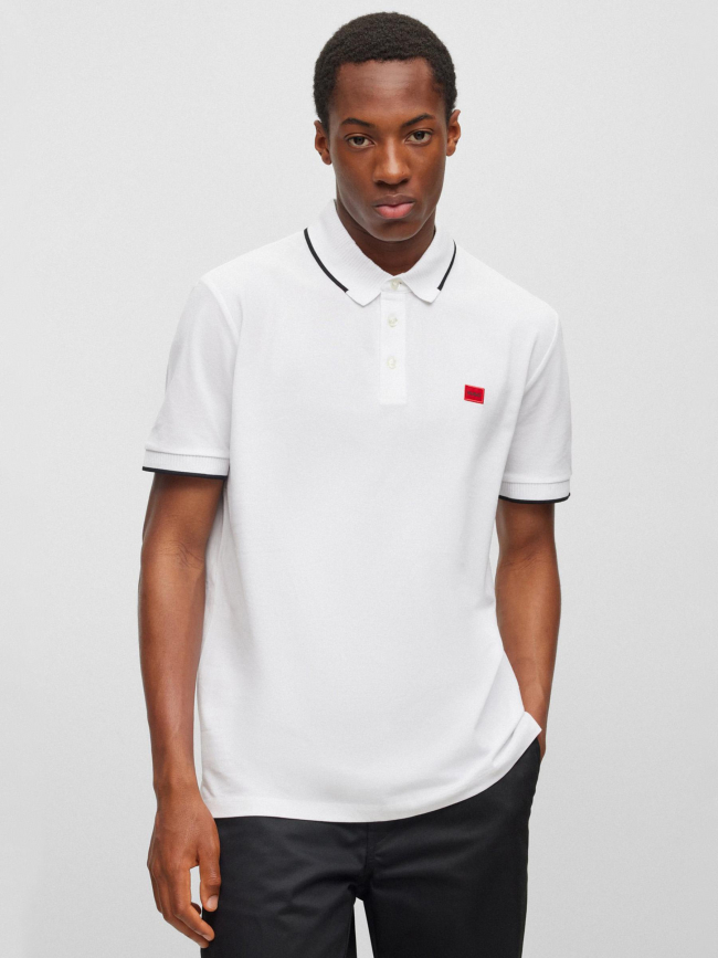 Polo deresino blanc homme - Hugo