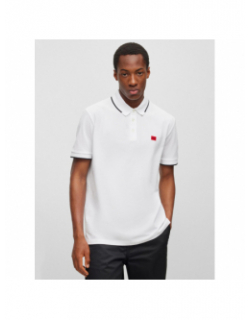 Polo deresino blanc homme - Hugo