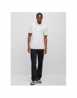 Polo deresino blanc homme - Hugo