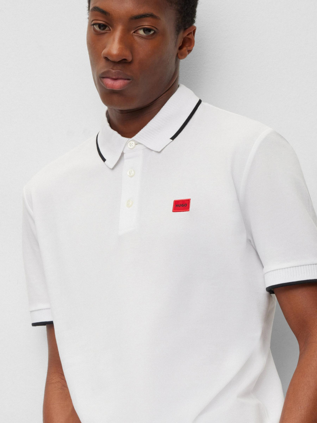 Polo deresino blanc homme - Hugo