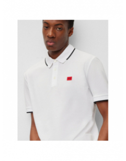 Polo deresino blanc homme - Hugo