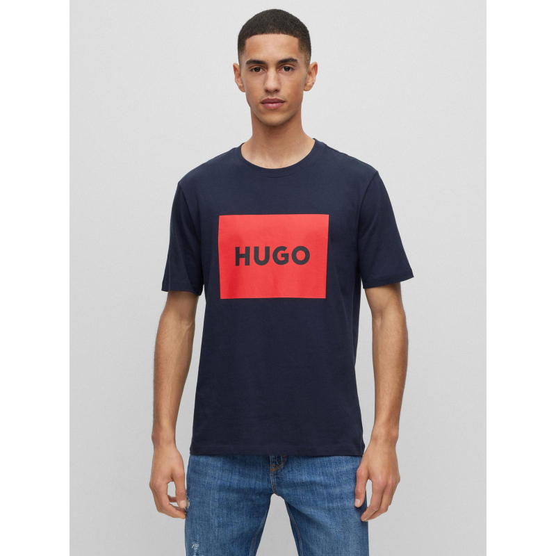 T-shirt dulive bleu marine homme - Hugo