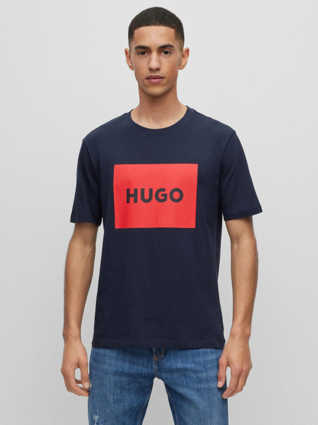 T-shirt dulive bleu marine homme - Hugo