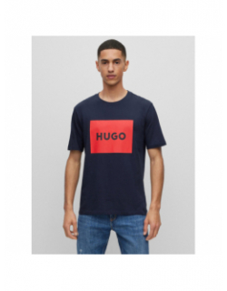 T-shirt dulive bleu marine homme - Hugo