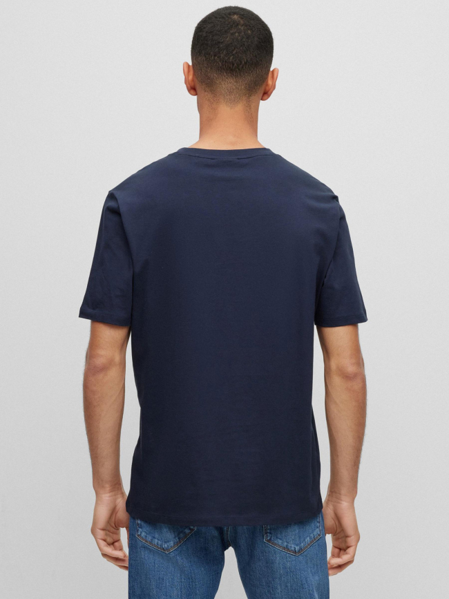 T-shirt dulive bleu marine homme - Hugo