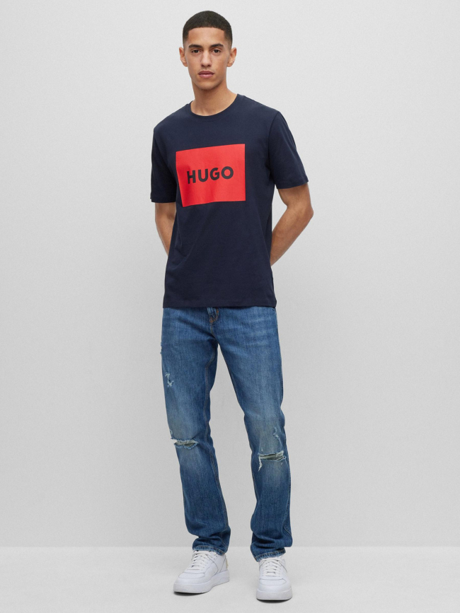 T-shirt dulive bleu marine homme - Hugo